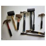 Husky Mallet, Claw Hammers, and Pry Bars