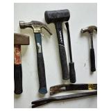 Husky Mallet, Claw Hammers, and Pry Bars
