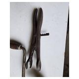 Antique Hand Brace Drills and Vintage Plier Tool Set