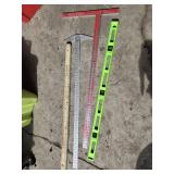 Empire 390 Bubble Stick, Swanson T-Square, and Level Tools Set