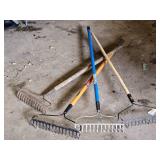 Lot of Garden Rakes