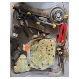 HydroHose Reel, Hand Spreaders, and Garden Tools