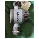 Orbit Sprinkler Timer, Seeder with One Wheel, Weed Eater Line, and Hot Shot Insect Killer Lot -