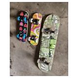 Lot of Skateboards and Mini Boards including Penny Board