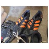 Easton Baseball Bats, Gloves, Nike and Adidas Cleats, and Helmets Lot