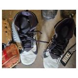 Easton Baseball Bats, Gloves, Nike and Adidas Cleats, and Helmets Lot