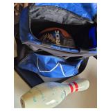 Motiv Bowling Ball and Brunswick Bowling Bag with Pin