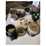 Camping and Cookware Set including Portable Stove, Stainless Steel Cookware, Utensils and Accessories