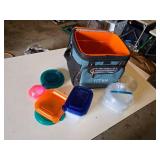 Titan Arctic Zone Cooler Bag with Assorted Food Storage Containers