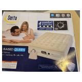 Serta 15 Inch Raised Queen Air Mattress with 4 Comfort Air Sleep System