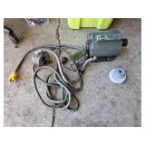 General Electric 1/3 HP 110/220V AC Motor with Arrow-Hart Manual Motor Starter - Works
