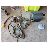 General Electric 1/3 HP 110/220V AC Motor with Arrow-Hart Manual Motor Starter - Works