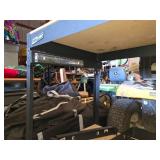 Steel Workbench with Pegboard and Drawer Components (Drawers will need assembly)