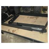 Steel Workbench with Pegboard and Drawer Components (Drawers will need assembly)