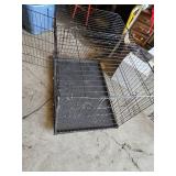 Dog crate with tray 41" long, 27" wide, 29" tall