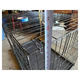 Dog crate with tray 41" long, 27" wide, 29" tall