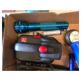 Camping and Outdoor Equipment including Coleman Lantern, Flashlights, and Compass