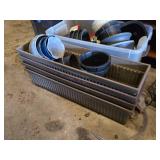 Plastic Planters and Pots with Gardening Supplies