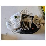 Singing Fish Wall Plaques Including Skeleton Fish, Rainbow Trout, and Tropical Fish - Untested