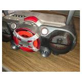 QFX Boombox with Power Drive Woofer, CD/Cassette/Aux Inputs - Powers On No Other Functions Tested