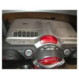 QFX Boombox with Power Drive Woofer, CD/Cassette/Aux Inputs - Powers On No Other Functions Tested