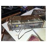Vintage Electronics Collection including Master Airline FM/AM 6-Band Radio, Soundesign Digital Clock Radio, and Other Items