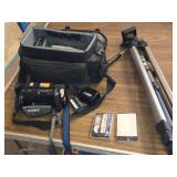 Sony Handycam CCD-TR67 Camcorder with Accessories, Tripod, and Tapes - Untested