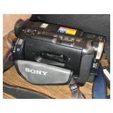 Sony Handycam CCD-TR67 Camcorder with Accessories, Tripod, and Tapes - Untested