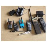 Lot of Midland, Yaesu, Motorola, Cobra, and Uniden Radios with Accessories - All untested