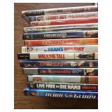 DVD Movie Collection including titles like I Can Do Bad All By Myself, Tommy Boy, and War of the Worlds