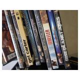 Lot of DVDs including Sherlock Holmes, The Incredibles, and The Matrix Collection