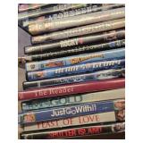 Lot of DVDs including "Munich," "The Bourne Identity," and "Shutter Island" among others