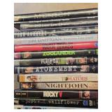 Lot of DVDs including "Munich," "The Bourne Identity," and "Shutter Island" among others