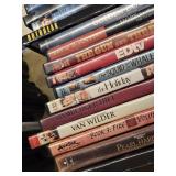 Lot of DVDs including "Munich," "The Bourne Identity," and "Shutter Island" among others