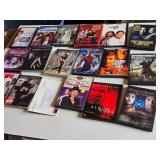 Lot of DVDs and TV Series Box Sets including "The Carol Burnett Show", "The Jeffersons", "Two and a Half Men", "24", and "The Mortal Instruments: City of Bones" among others