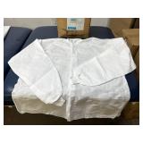 MSRP $250 25/CS NEW CARDINAL HEALTH CONVERTERS PROFESSIONAL LAB JACKETS X-LARGE WHITE, KNIT COLLAR, KNIT CUFFS, SNAP CLOSURE, POCKETS, LATEX FREE, MEDICAL LAB PROTECTIVE USE