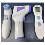 MSRP $150 3 DIGITAL THERMOMETERS (FOREHEAD INFRARED + EAR + TOUCHLESS GUN) – FAST ACCURATE READINGS, NON-CONTACT, HOME/CLINIC USE - ALL WORK THOUGH MAY NEED NEW BATTERY