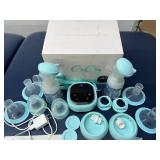 MSRP $200 ZOMEE Z2 COMPACT HOSPITAL-GRADE DOUBLE ELECTRIC BREAST PUMP WITH MANUAL - ALTERNATE MODE SUCTION, ANTI-BACKFLOW DESIGN FOR EASIER CLEANING, LIGHTWEIGHT - EXCELLENT CONDITION!