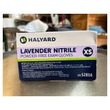 MSRP $350+ 11 BOXES HALYARD NITRILE GLOVES MIXED LOT *6 STERLING (S) HIGH DURABILITY *1 STERLING SG SENSI GUARD (S) FOR SENSITIVE SKIN & DRUGS PROTECTION *2 STERLING (XS) 50705 *2 LAVENDER (XS) 52