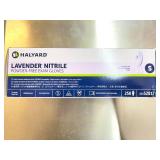 **MSRP $800+ 33 BOXES HALYARD LAVENDER NITRILE GLOVES (S) REF 52817 *SOFT COMFORT FIT & LOW DERMATITIS POTENTIAL FOR EXTENDED WEAR + EXCELLENT TACTILE SENSITIVITY – POWDER-FREE EXAM GRADE – EX