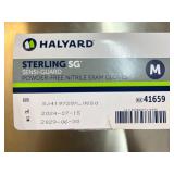 MSRP $500+ 20 BOXES HALYARD STERLING SG SENSI-GUARD NITRILE GLOVES (M) REF 41659 *CHEMO/DRUG ENHANCED PROTECTION, PREMIUM TACTILE SENSITIVITY FOR PRECISE WORK POWDER-FREE EXAM GRADE – EXP 6/29 OR LA