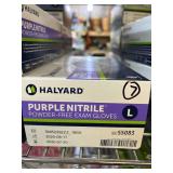MSRP $200+ 7 BOXES HALYARD PURPLE NITRILE GLOVES (L) REF 55083 *CHEMO/DRUG TESTED PROTECTION & MAXIMUM BARRIER STRENGTH EXTENDED CUFF FOR ADDED WRIST COVERAGE, HIGH-PERFORMANCE – POWDER-FREE EXA