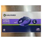 MSRP $200+ 7 BOXES HALYARD PURPLE NITRILE GLOVES (L) REF 55083 *CHEMO/DRUG TESTED PROTECTION & MAXIMUM BARRIER STRENGTH EXTENDED CUFF FOR ADDED WRIST COVERAGE, HIGH-PERFORMANCE – POWDER-FREE EXA