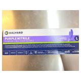 MSRP $200+ 7 BOXES HALYARD PURPLE NITRILE GLOVES (L) REF 55083 *CHEMO/DRUG TESTED PROTECTION & MAXIMUM BARRIER STRENGTH EXTENDED CUFF FOR ADDED WRIST COVERAGE, HIGH-PERFORMANCE – POWDER-FREE EXA