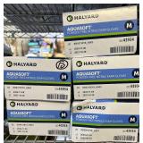 MSRP $300+ 10 BOXES HALYARD 43934 AQUASOFT POWDER-FREE NITRILE EXAM GLOVES (M) - ULTRA-THIN FORMULATION, CHEMOTHERAPY TESTED, DUAL-OPENING BOX DESIGN - EXP 10/27 OR LATER - CLINIC/RESALE READY!