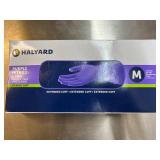 MSRP $180+ 9 BOX HALYARD NITRILE GLOVES (M) MIXED LOT – 7 LAVENDER 52818 (STANDARD) + 1 PURPLE 55082 (STANDARD) + 1 PURPLE XTRA 50602 (HEAVIER DUTY/EXTENDED CUFF) – POWDER-FREE MEDICAL EXAM – EX