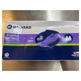 MSRP $180+ 9 BOX HALYARD NITRILE GLOVES (M) MIXED LOT – 7 LAVENDER 52818 (STANDARD) + 1 PURPLE 55082 (STANDARD) + 1 PURPLE XTRA 50602 (HEAVIER DUTY/EXTENDED CUFF) – POWDER-FREE MEDICAL EXAM – EX