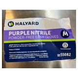 MSRP $180+ 9 BOX HALYARD NITRILE GLOVES (M) MIXED LOT – 7 LAVENDER 52818 (STANDARD) + 1 PURPLE 55082 (STANDARD) + 1 PURPLE XTRA 50602 (HEAVIER DUTY/EXTENDED CUFF) – POWDER-FREE MEDICAL EXAM – EX