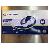 MSRP $180+ 9 BOX HALYARD NITRILE GLOVES (M) MIXED LOT – 7 LAVENDER 52818 (STANDARD) + 1 PURPLE 55082 (STANDARD) + 1 PURPLE XTRA 50602 (HEAVIER DUTY/EXTENDED CUFF) – POWDER-FREE MEDICAL EXAM – EX