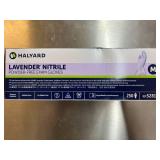 MSRP $180+ 9 BOX HALYARD NITRILE GLOVES (M) MIXED LOT – 7 LAVENDER 52818 (STANDARD) + 1 PURPLE 55082 (STANDARD) + 1 PURPLE XTRA 50602 (HEAVIER DUTY/EXTENDED CUFF) – POWDER-FREE MEDICAL EXAM – EX